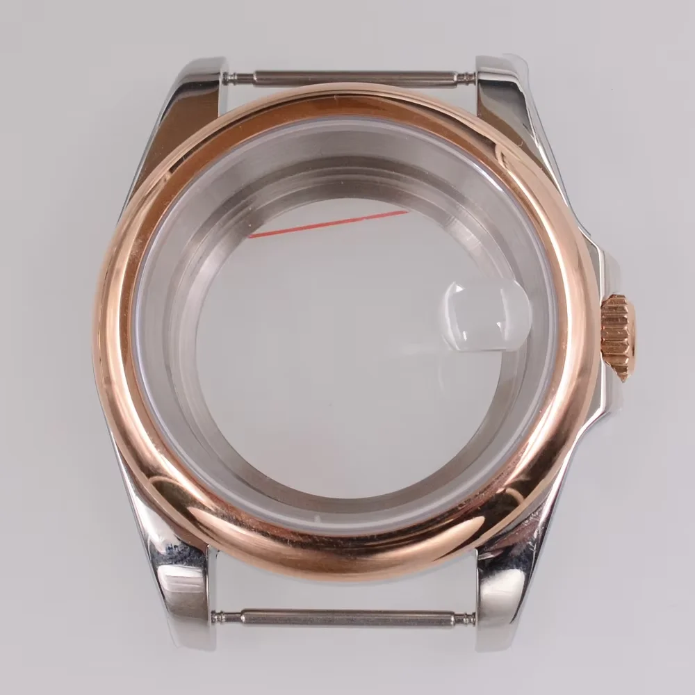 

40MM Sapphire Glass Watch Case Fit NH34 NH35 NH36 PT5000 ETA2824 2836 Miyota 8215 8205 Movement Watch parts