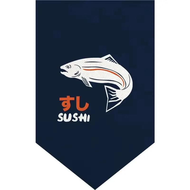 VIKAMA Japanese Izakaya Triangle Bunting Yakitori Sake Pennant Flags Banner for Restaurant Home Decor Japanese Style Hanging