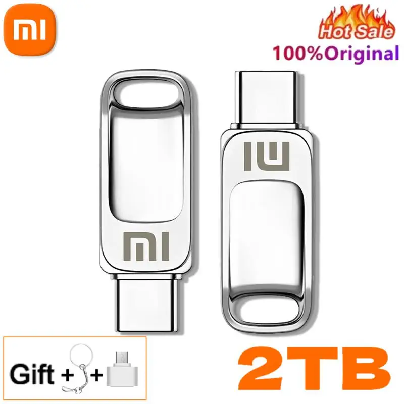 Xiaomi U Disk 2TB 1TB USB 3.1 Type-C Interface 256GB 128GB 512GB Mobile Phone Computer Mutual Transmission Portable USB Memory