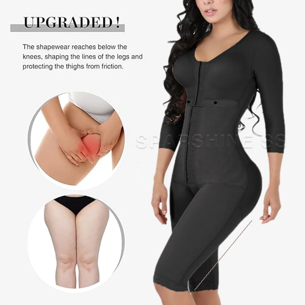 Fajas Colombianas Body Shaper Girdles for Women Tummy Control Post Surgery Compression Female Butt Lifter Shapewear Bodysuits