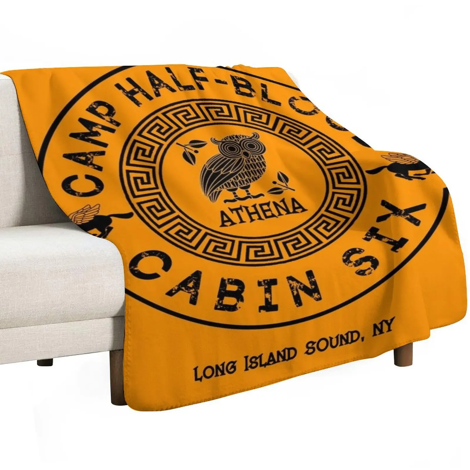 Cabin Six - Афина - Перси Джексон - Одеяло Camp Half-Blood Декоративные кровати Тетры Лохматое одеяло