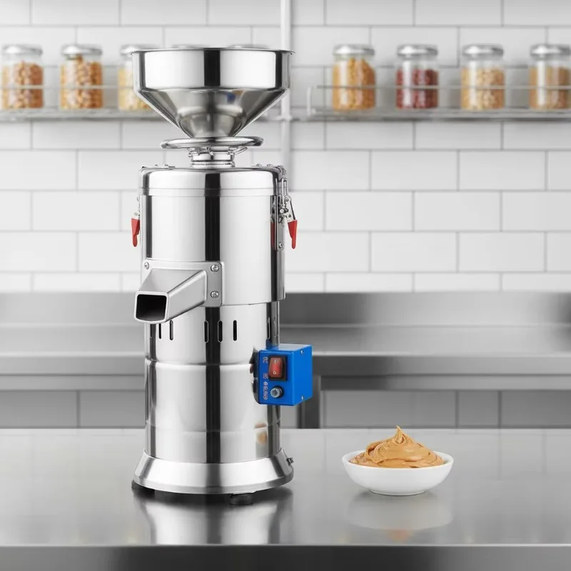 50-500kg per Hour Commercial Peanut Butter Machine Adjustable Fineness Stainless Steel Colloid Mill Grinder for Nuts Seeds