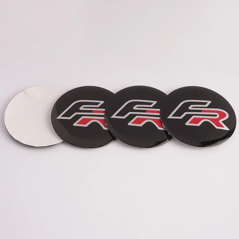 4pcs 56MM Car Wheel Center Hub Cap Badge Logo Sticker For Seat FR Leon Ibiza Altea Exe 5f Mk2 Mk3 TARRACO Decoration Accessories