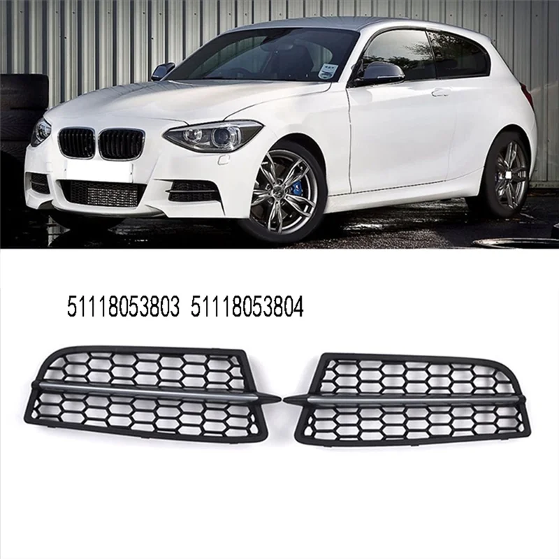 FAST-For BMW 1 Series F20 F21M 2011-2015 Front Bumper M Grille Front Bumper Fog Light M Grille