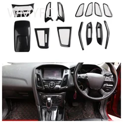 For Ford Focus MK3 2012 RHD Right Hand Drive ABS Carbon Fiber Style Decoration Accessories Car Interior Cover Trims Stickers