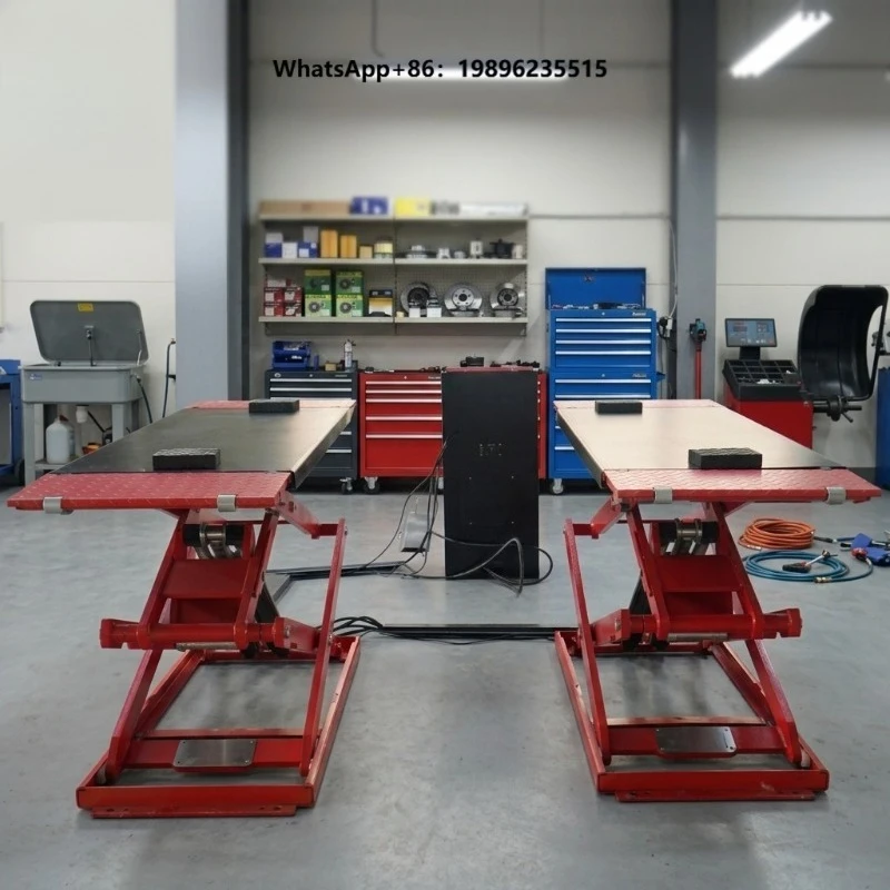 Wholesale  BJS2828 Ultra Thin Mid Rise Scissor Lift Hydraulic Auto Lift 4t Capacity  Certified Auto Service Garage