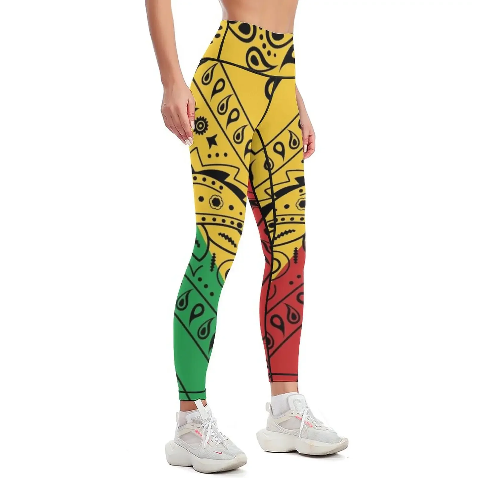 Rasta Bandana Pattern Leggings for fitness Pants sport joggers for sports tennis for Womens Leggings