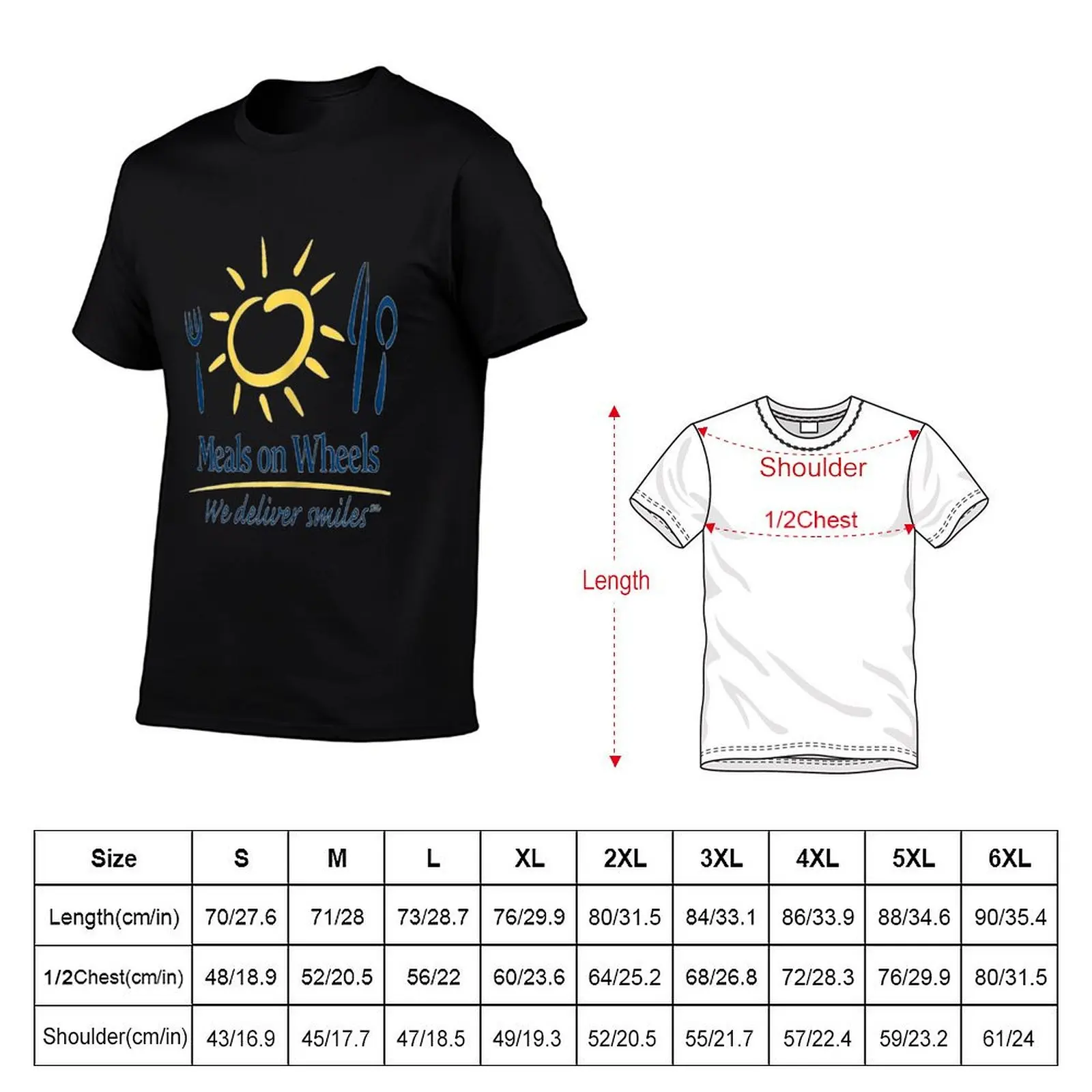 Meals On Wheels We Deliver Smiles T-Shirt Casual Lightweight Short Sleeve Top