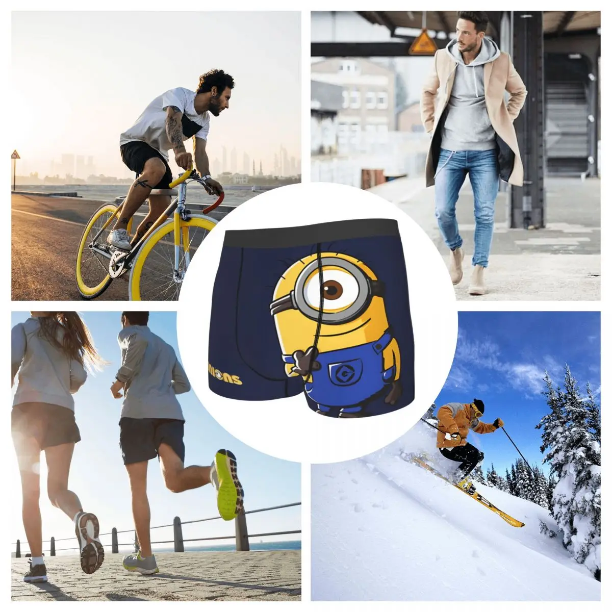 Despicable Me Minions Minions One In A Minion Underpants Cotton Panties Man Underwear Comfortable Shorts Boxer Briefs