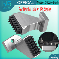 Silicone Brush Nozzles Wiper Mounted Scrubbers Print Head Cleaner Printer Head Wiping For Bambu Lab X1 P1 Series 3D Printer