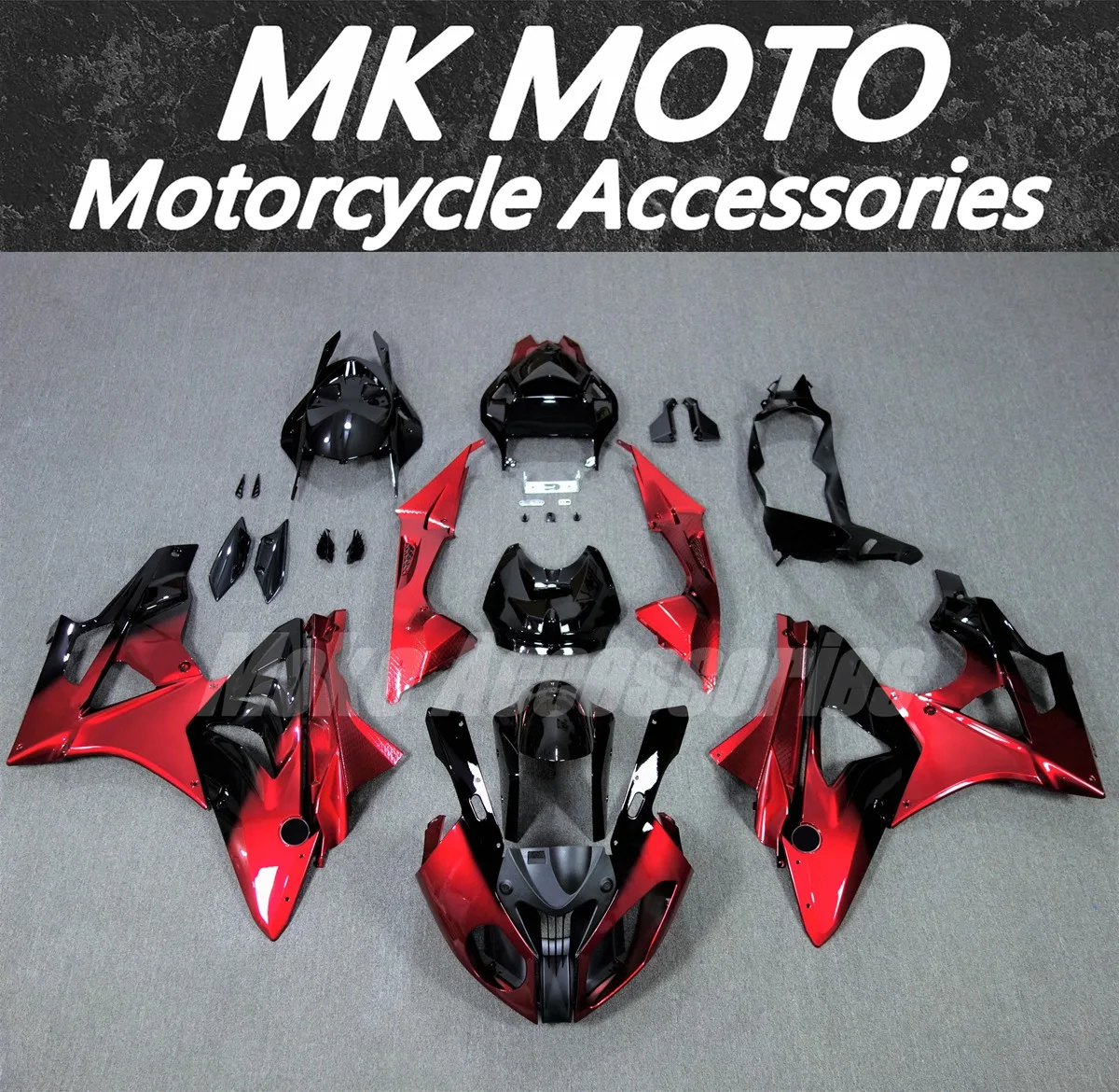 

Motorcycle Fairings Kit Fit For S1000rr 2009 2010 2011 2012 2013 2014 Bodywork Set Red Black Double faced