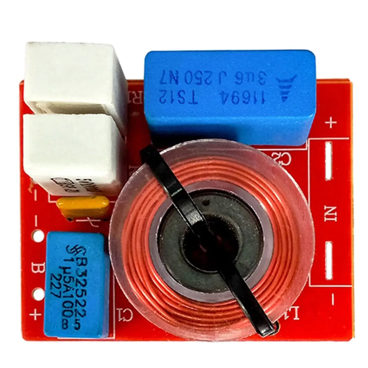 80W 2 Way Hi-Fi Speaker Frequency Divider Crossover Filters with Junction Box