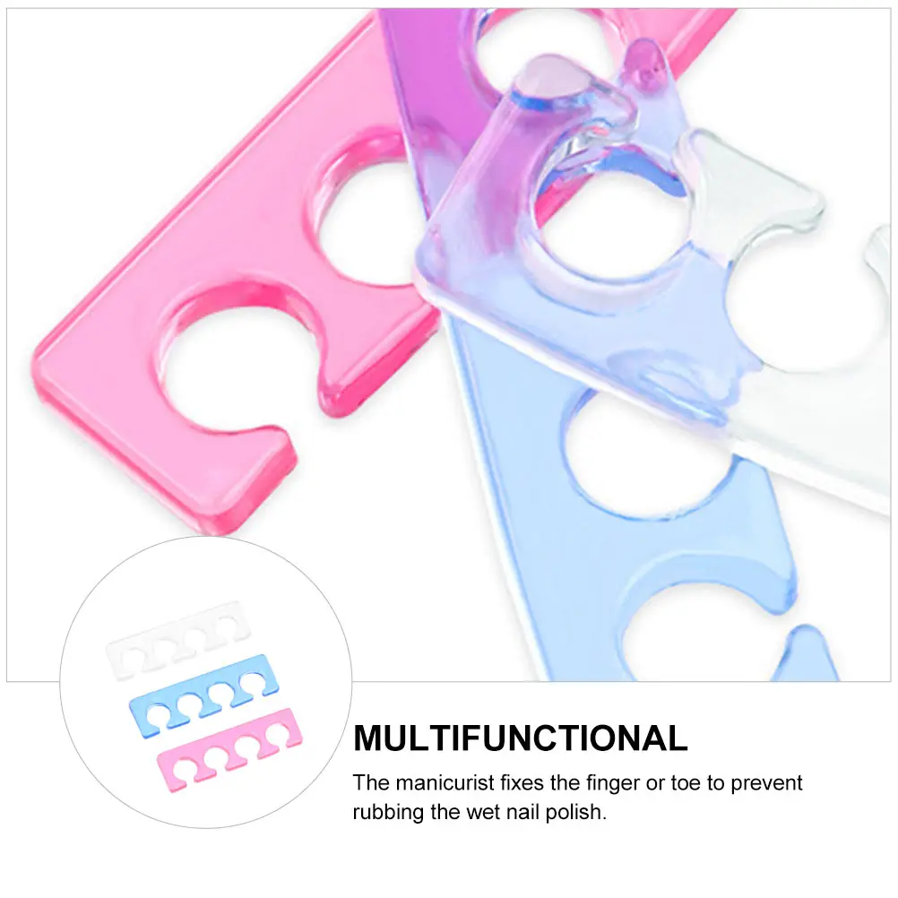 

3pcs Finger Divider Nail Manicure Finger Divider Separator Silica Gel Tools Durable Practical Nail Art Supplies Toe Spacer