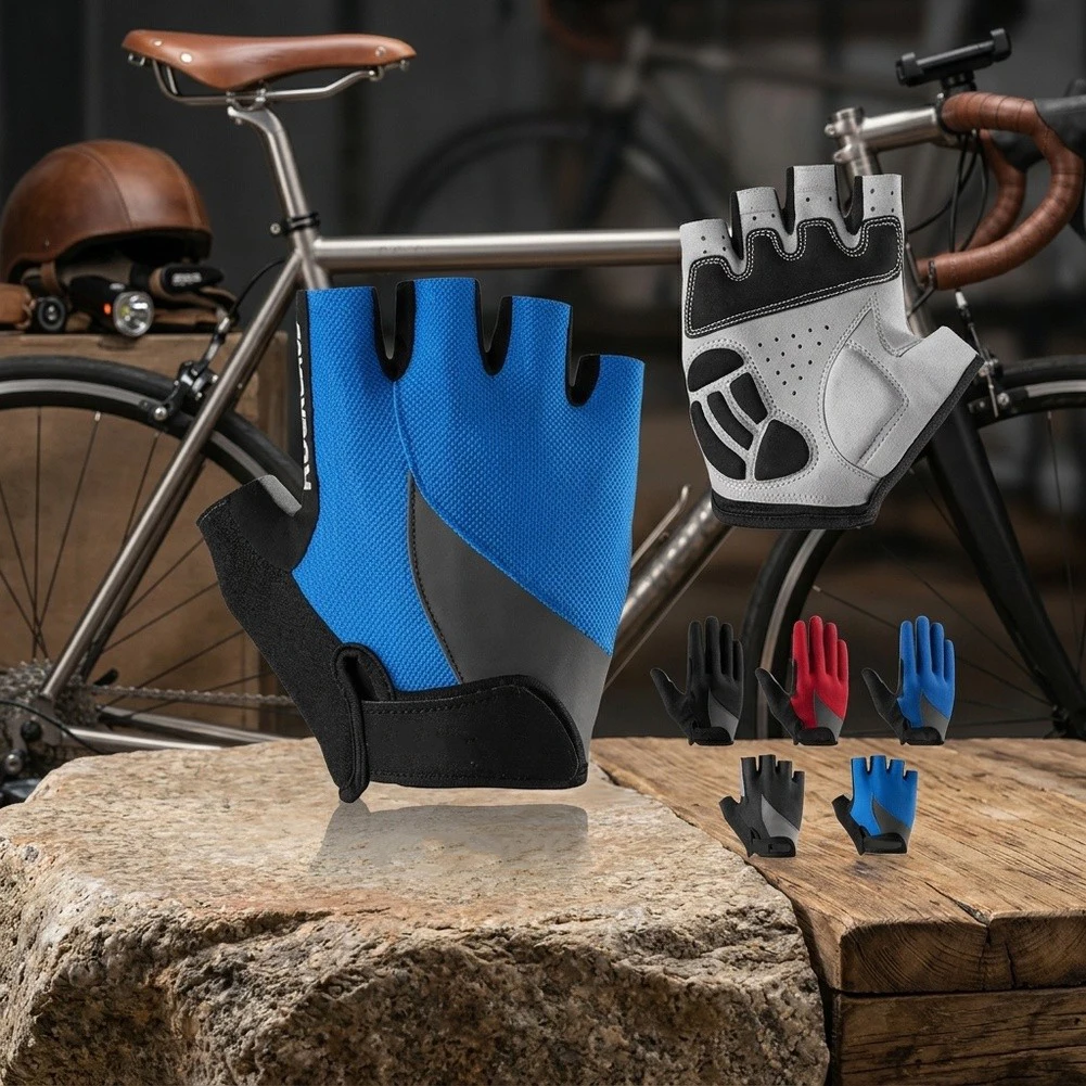 Anti-Slip Anti-Slip Gym Gloves Breathable Half Finger Gloves For Cycling Bicycle Fishing Outdoor Sport Fingerless Gloves Fitness Accessory - Aliexpress Deal