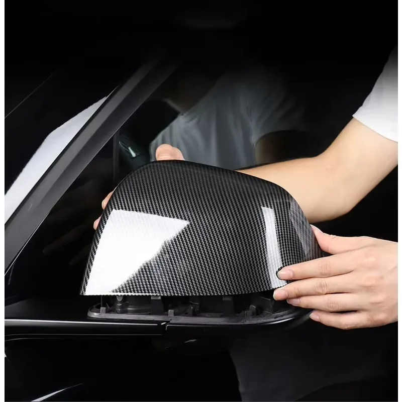 Fit For Tesla Model 3 Car Rearview Mirror Shell Replacement Cover Exterior Side Mirror Caps Add-on Parts