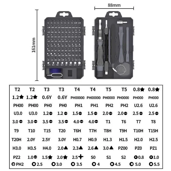 in 1 Screwdriver Set High Hardness Magnetic Torx Bits Precision Disassembly Repair Hand Tools