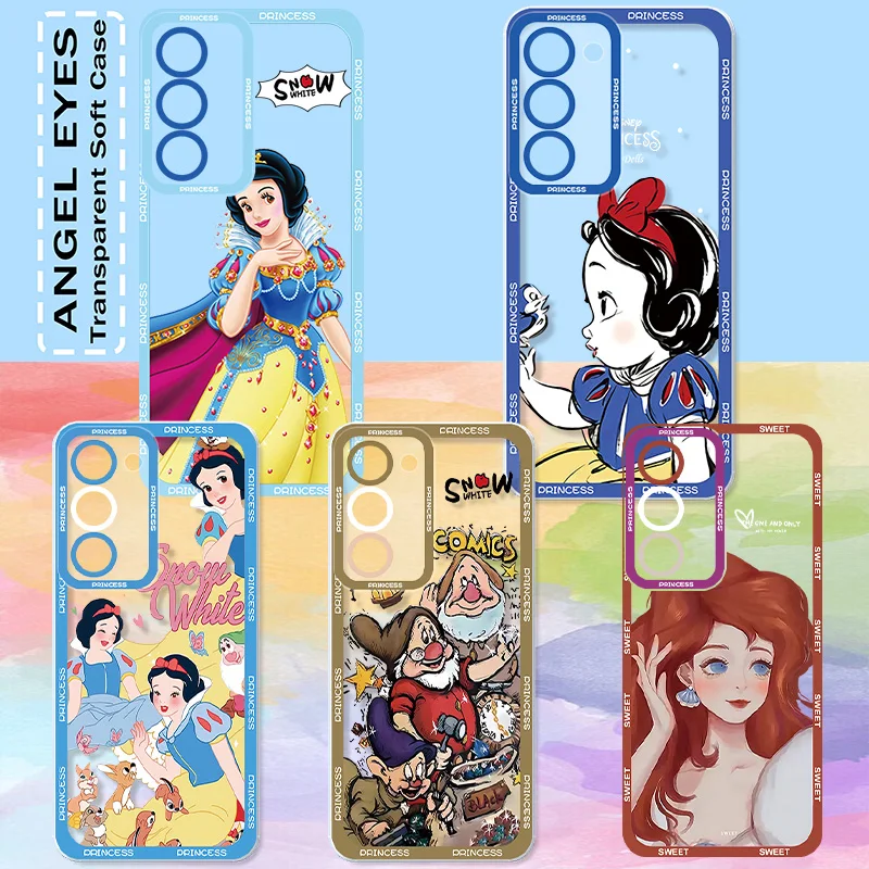 Disney Snow White Phone Case For Samsung A30 31 A32 A33 A34 A35 A50 A51 A52 A53 A54 A55 A71 A72 A73 A81 S Angel Eye Funda Soft