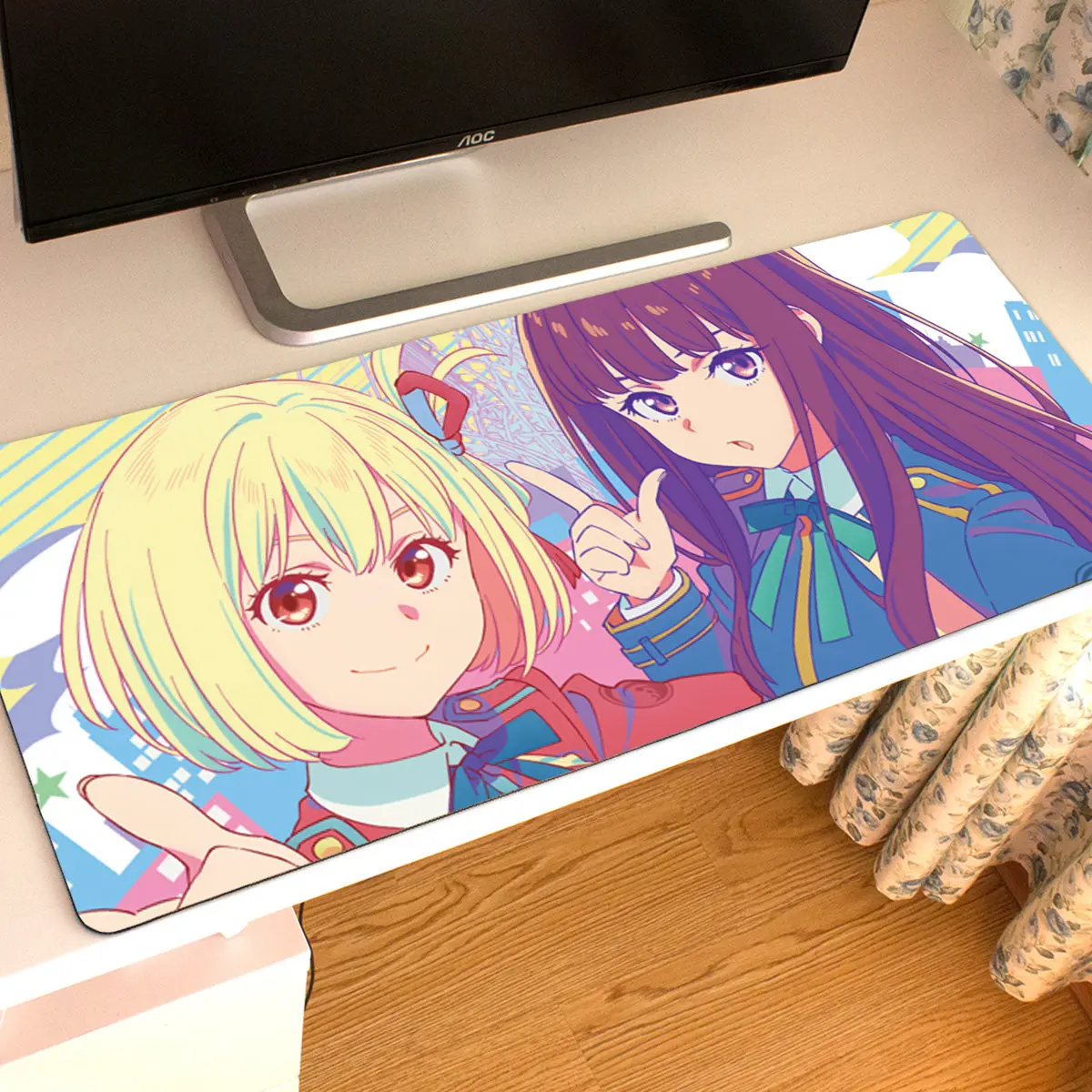 Pro Speed Lycoris Recoil Chisato Takina XXL Gaming Mouse Pad Thick Non-Slip Rubber Stitched Oversized Desk Mat for PC Gamer