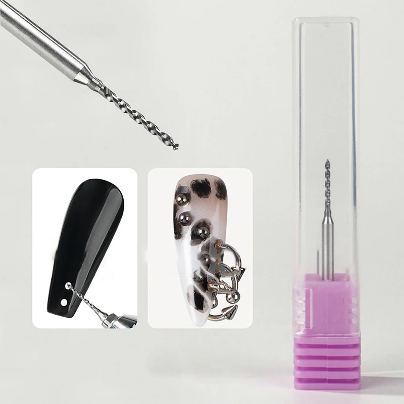 1Pcs Nail Perforation Grinding Head Tungsten Steel Nail Drill Bits Manicure Tool Nai Polishing Machine Accessories