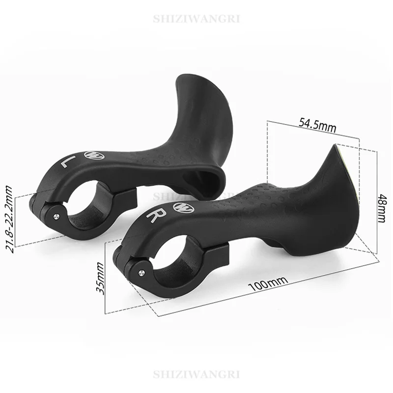 MTB Bicycle Bar Ends Ergonomic Design Mountain Bike Handlebar 22.2mm Nylon Inner Handle Bar Grips MTB Cover Handle