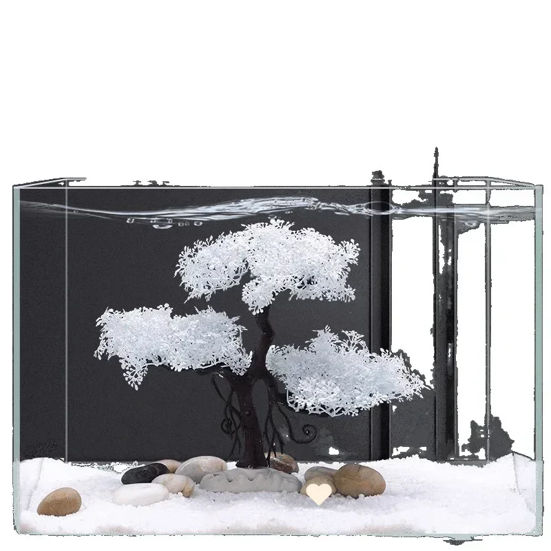 Aquarium Decoration Plastic Accessories Fish Tank Simulation Landscape and Aquatic Plants False Flower Trees