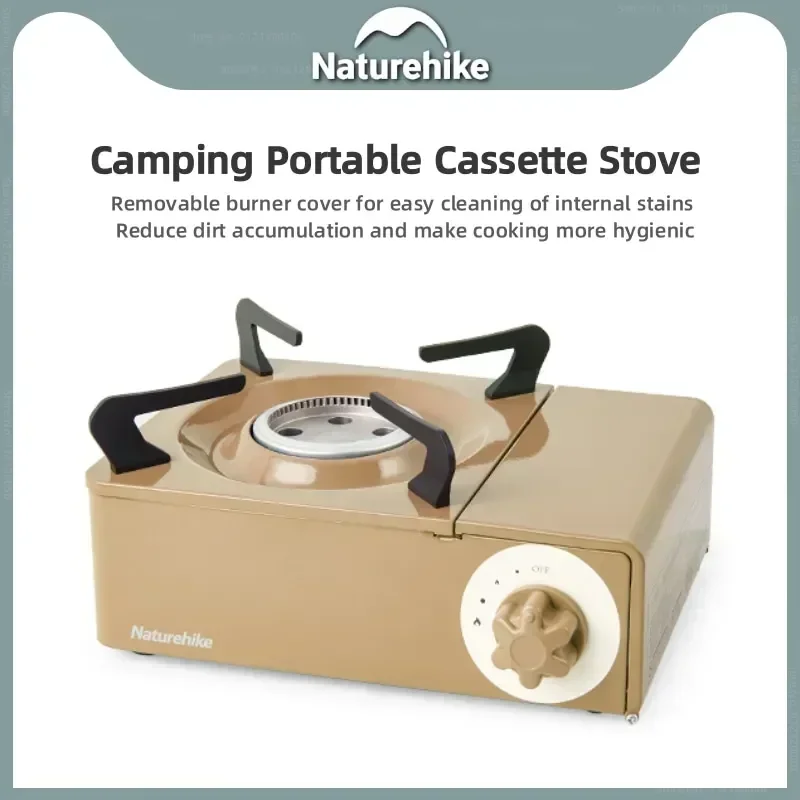 Naturehike Outdoor Camping Mini Cassette Cooker 2100W Firepower Split Detachable Picnic Barbecue Adjustable Fire Cooking Stove