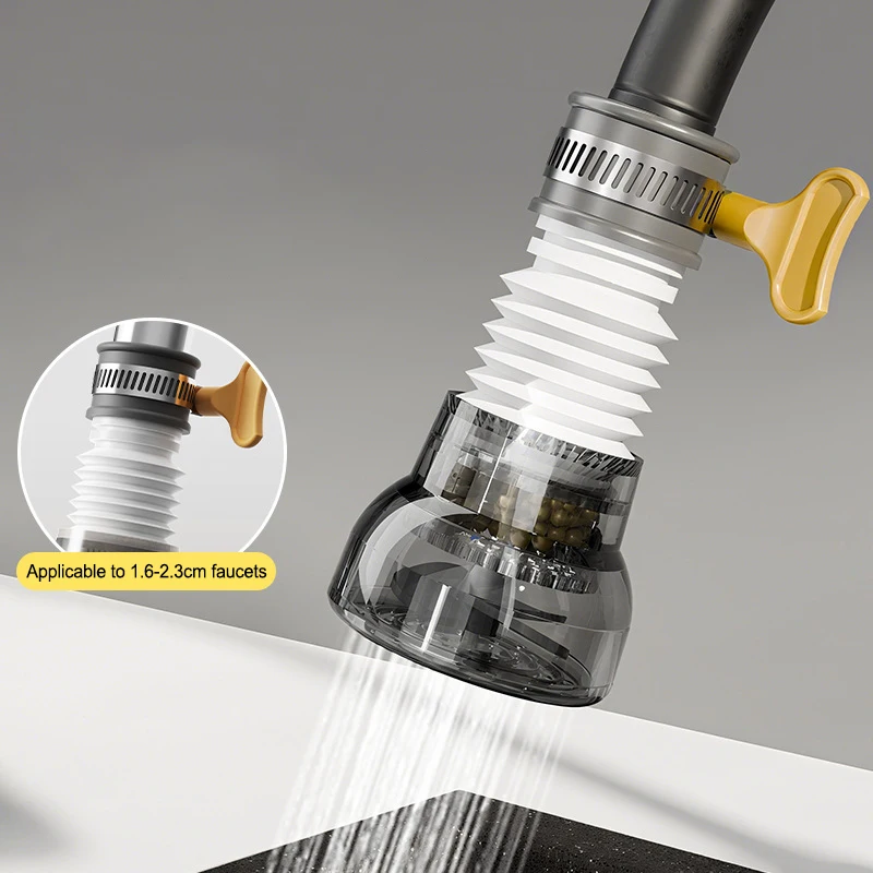 1 STÜCK 360 Rotation Universal Wasserhahn Bubbler Extender Splash Wasser Sparen Economizer Kopf Dusche Küche Wasserhahn Waschbecken Zubehör