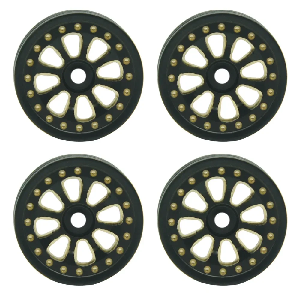 

HOT TEAM Hobby Brass offset 0.7'' Wheel for AXIAL SCX30 Ford Bronco 4X4 SCX30 JEEP WRANGLER JLU 4X4 Upgrade RC Parts