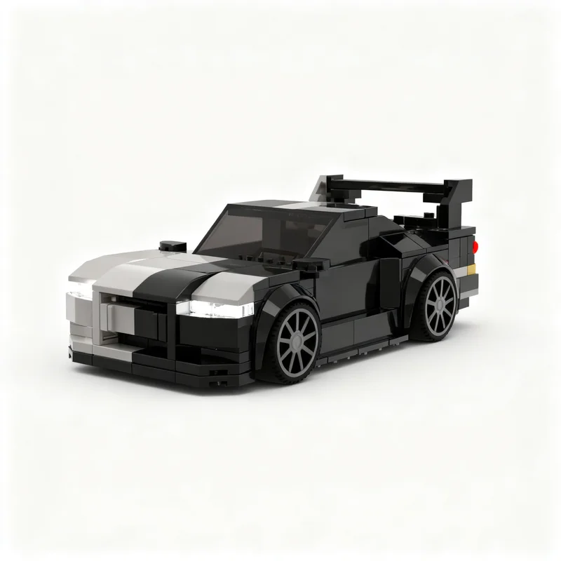 227pcs MOC Nissanns GT-R34 City Champions Model Building Blocks Christmas Gift Creative Education Display DIY 3D Art Birthday