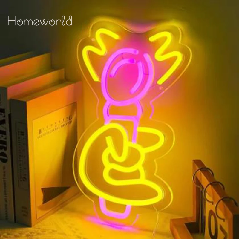 Microphone Neon Sign Dimmable Led Roke Party Neon Lights Signs for Man Cave USB Powered Music Decoration for Game Room