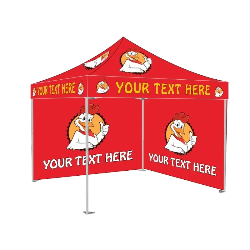 Maxcanopy Custom 10x10 PC/Steel Canopy Set for Outdoor Event and Street Food Festivals Trade Show Tents Advertising Package