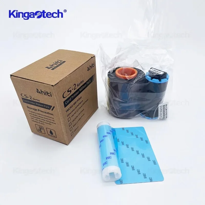 شريط ملون جديد YMCKO لطابعة بطاقات HITI CS200e CS220e CS290e يرجى تأكيد إصدار البرامج الثابتة قبل الطلب #2