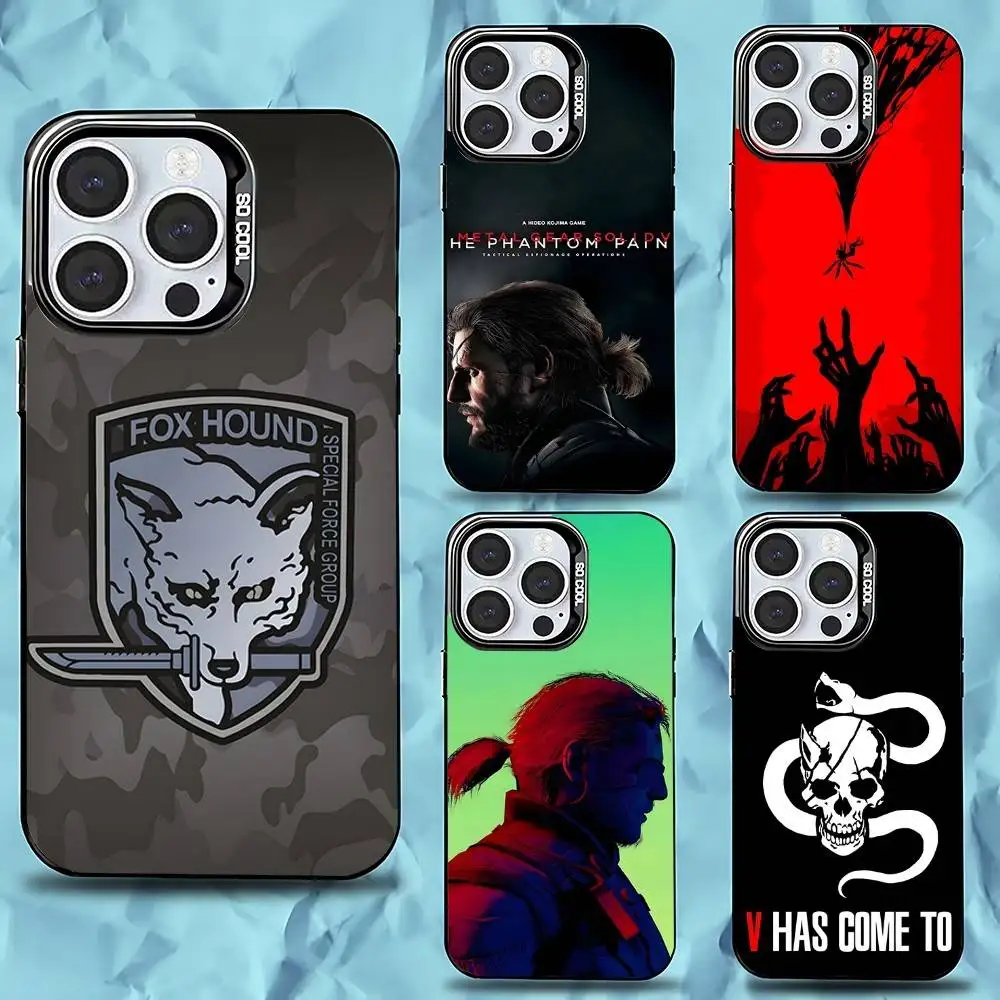 

M-Metal Gear S-Solid Game Phone Case For iPhone 16,15,14,13,12,11,Pro,Max,Plus,Mini,XS,SE Anti Fall Black Matte Hard Bumper