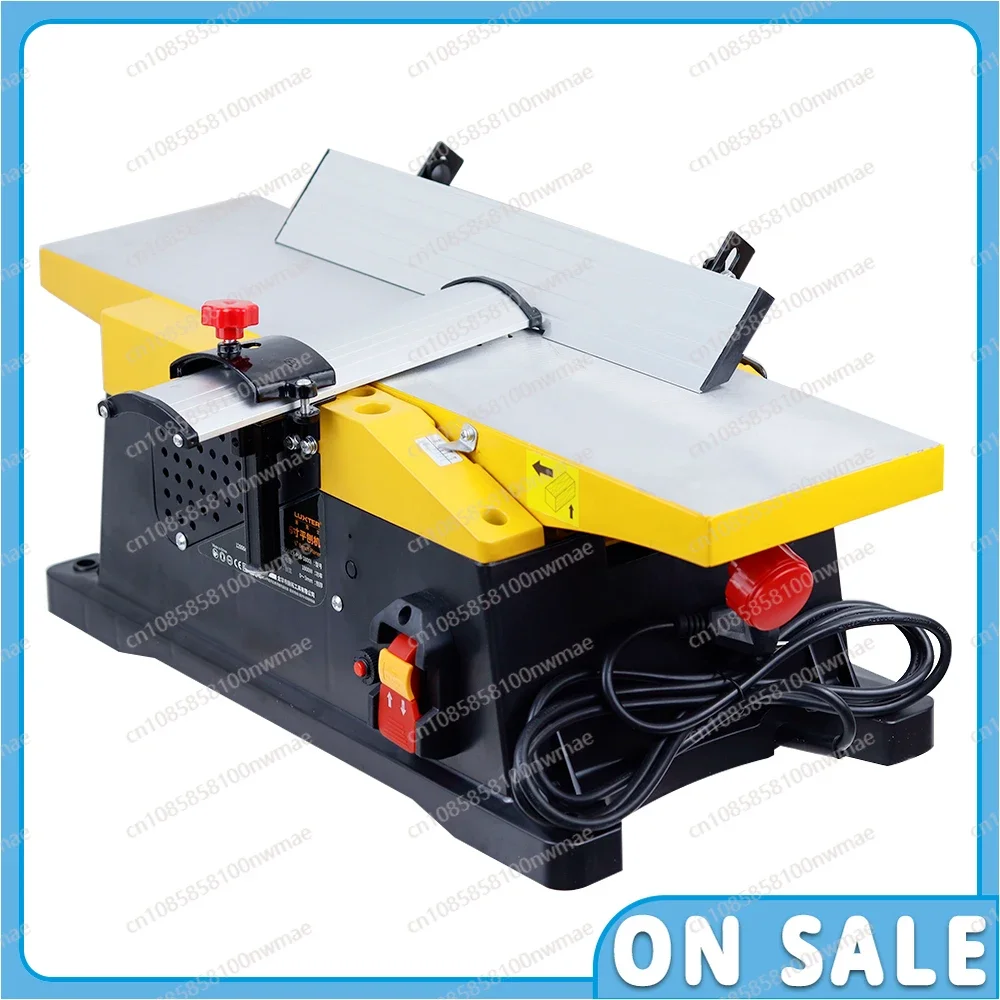 6-inch 1800W Electric Wood Thicknesser Hand Planer Desktop Multifunctional Woodworking Carving Household Power Tools Machine