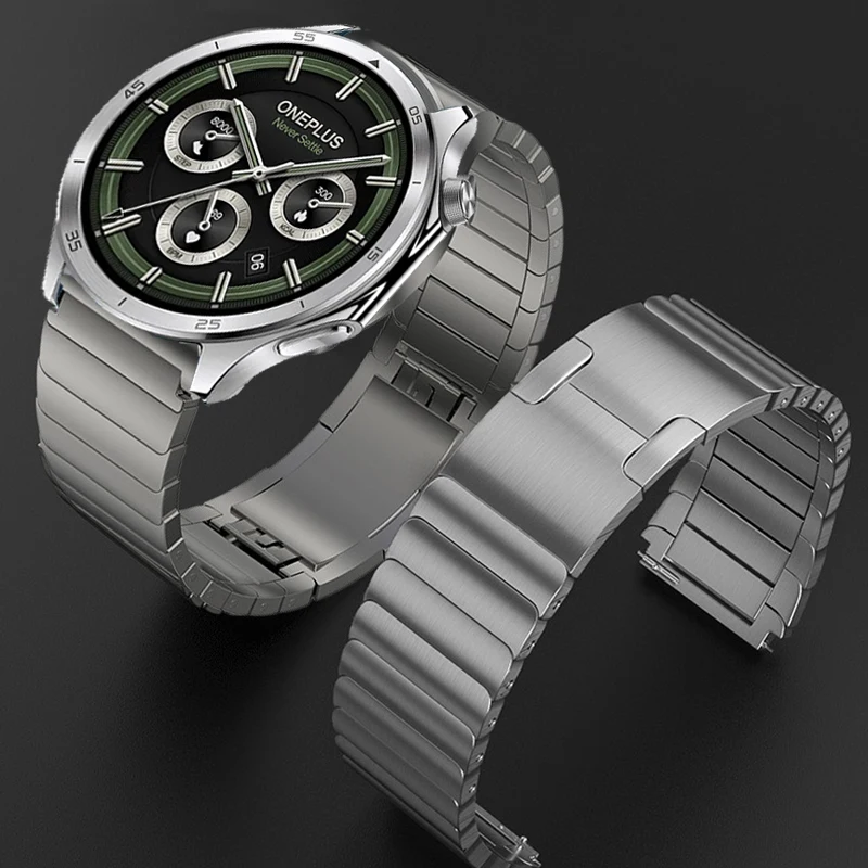 yZ[z22mm Stainless Steel Band For OnePlus Watch 3 2 2R/OnePlus 46mm Bracelet Strap For OPPO Watch 4 Pro 2 X2/Realme Watch S 2 3 Pro