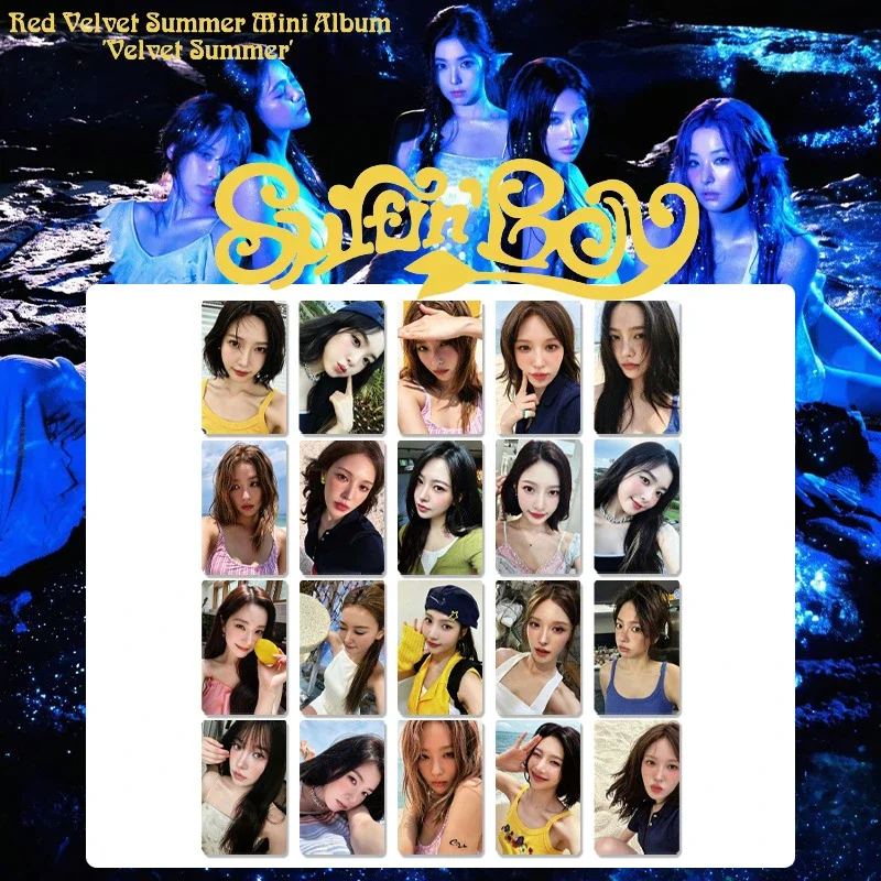 5Pcs/Set Idol Girl Group RED VELET Returns Album VELET SUMMER Photos LOMO Kamin Message Irene SeulGi Wendy Joy Yeri Fans Gifts
