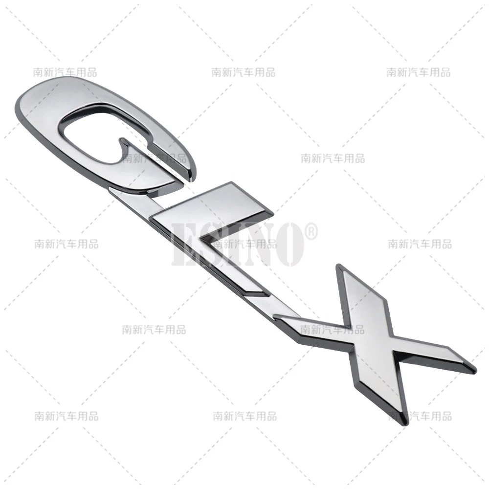 Emblema 3D GLX para Maletero de Coche, Adhesivo Cromado ABS, Insignia para Puerta Trasera, Accesorio para Auto