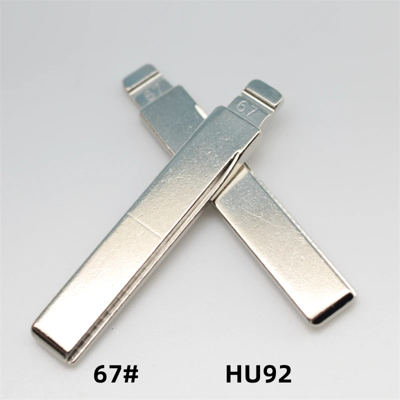 30Pcs 67# HU92 Metal Blank Uncut Remote Key Blade For Keydiy KD Xhorse VVDI JMD