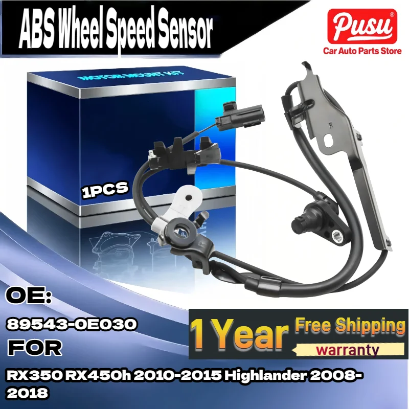 

For Front LH ABS Wheel Speed Sensor for RX350 RX450h 2010-2015 Highlander 2008-2018 89543-0E030