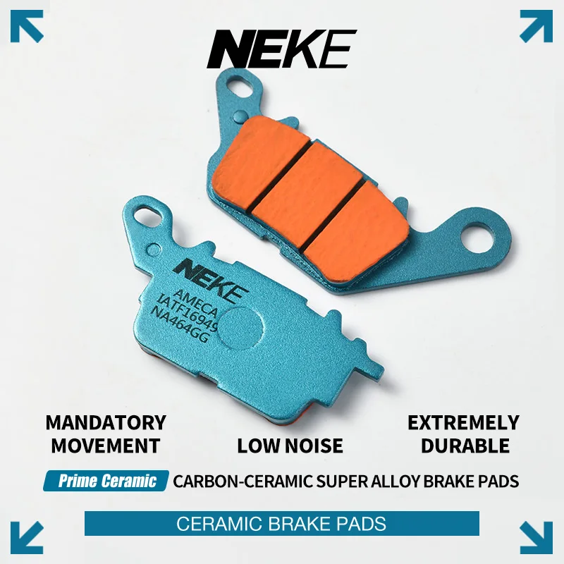 NEKE Carbon Ceramic Brake Pads for Yamaha NMAX 155 NMAX150 Honley HD1 HD2 HD3 Lexmoto Aspire 125