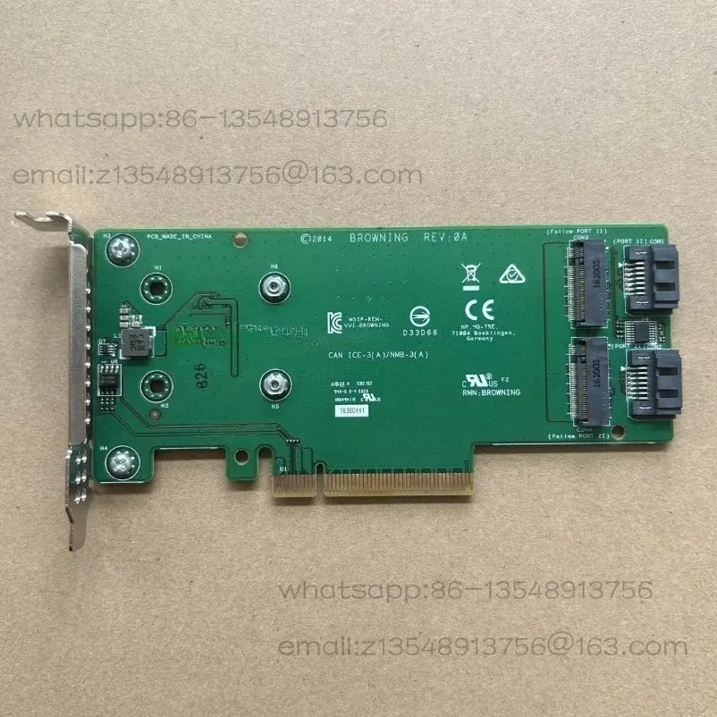 E 759505-001 SATA PCIe M.2 Dual Solid State Expansion Booster Card 759238-001