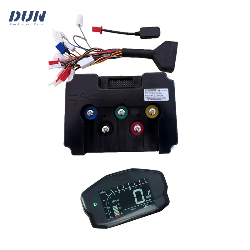 FarDriver ND721000 V2 500A Peak 1000A BLDC Controller Motherboard with DKD Speedometer Kits for 6-8KW Motor