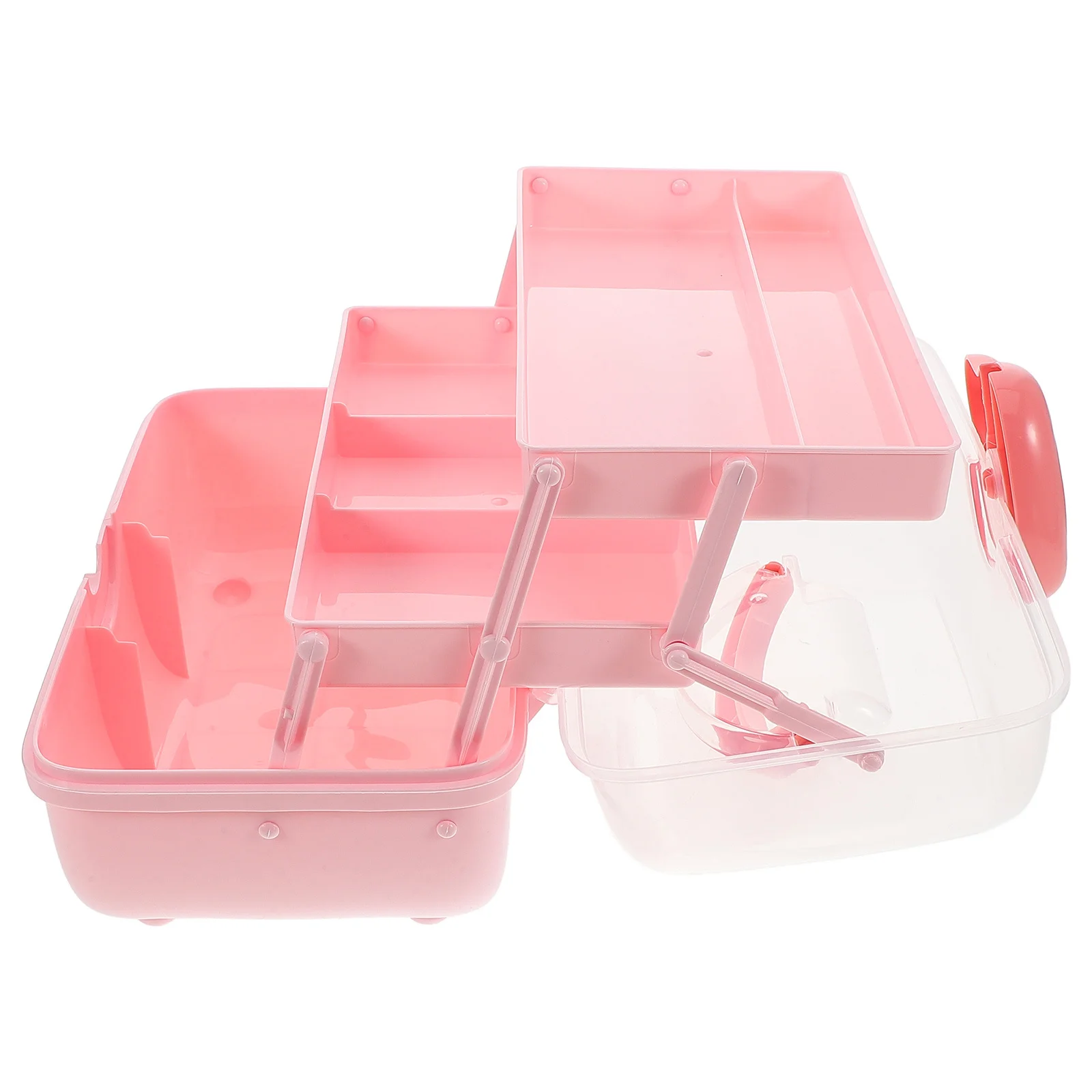 

3 Layer Hair Accessories Organizer Box Baby Girl Large Capacity Jewelry Craft Organizers Storage Makeup Holder