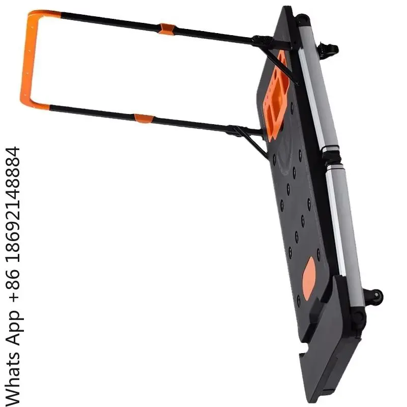 Seven-in-one multi-functional workbench horse stool aluminum alloy DIY console mobile platform ladder scaffold trolley