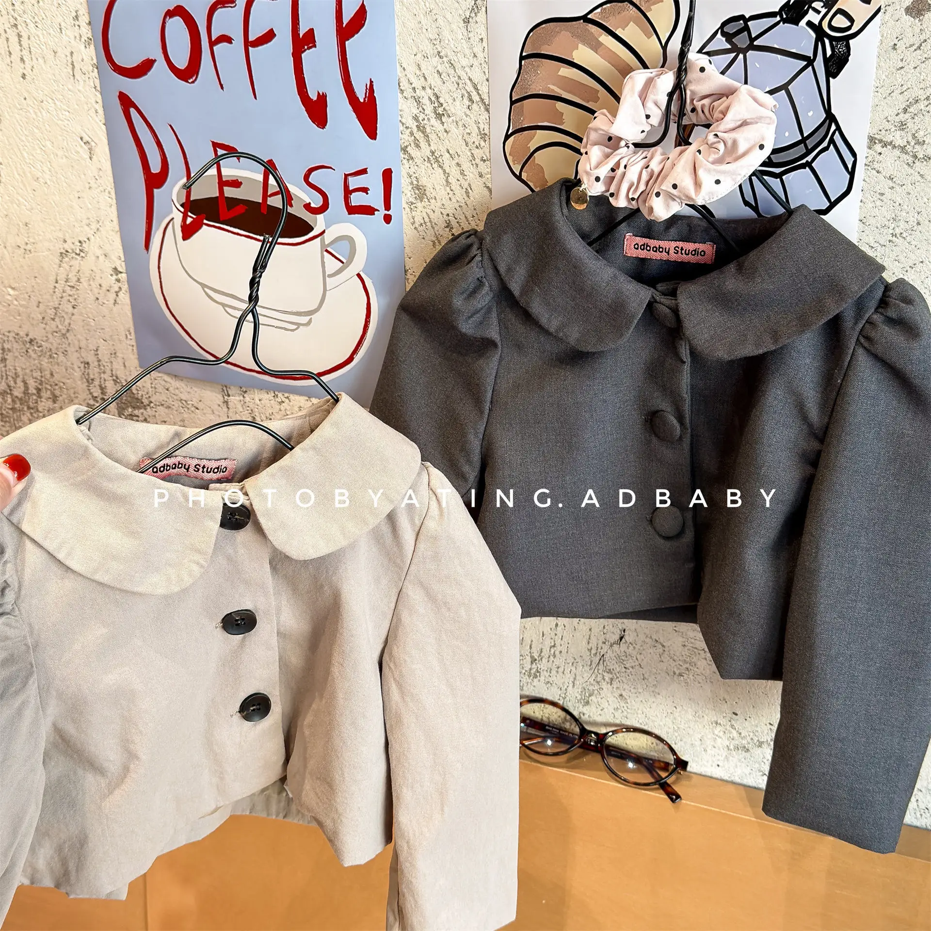 

2026 Spring New Children Long Sleeve Coat Cotton Baby Solid Casual Cardigan Tops Toddler Girls Suit Jacket Kids Clothes