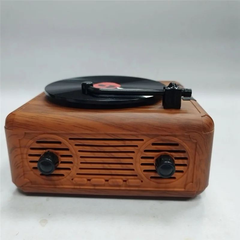 Speaker Retro Kotak Suara Subwoofer Speaker Bluetooth Portabel untuk Pemutar Rumah Luar Ruangan Kantor Putih Tahan Lama Mudah Digunakan