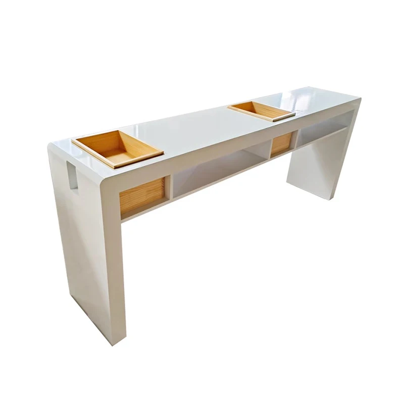&Modern Minimalist Nail Desk Smooth Graceful Stylish Practical Exquisite Premium Table Ongle Salon Furniture