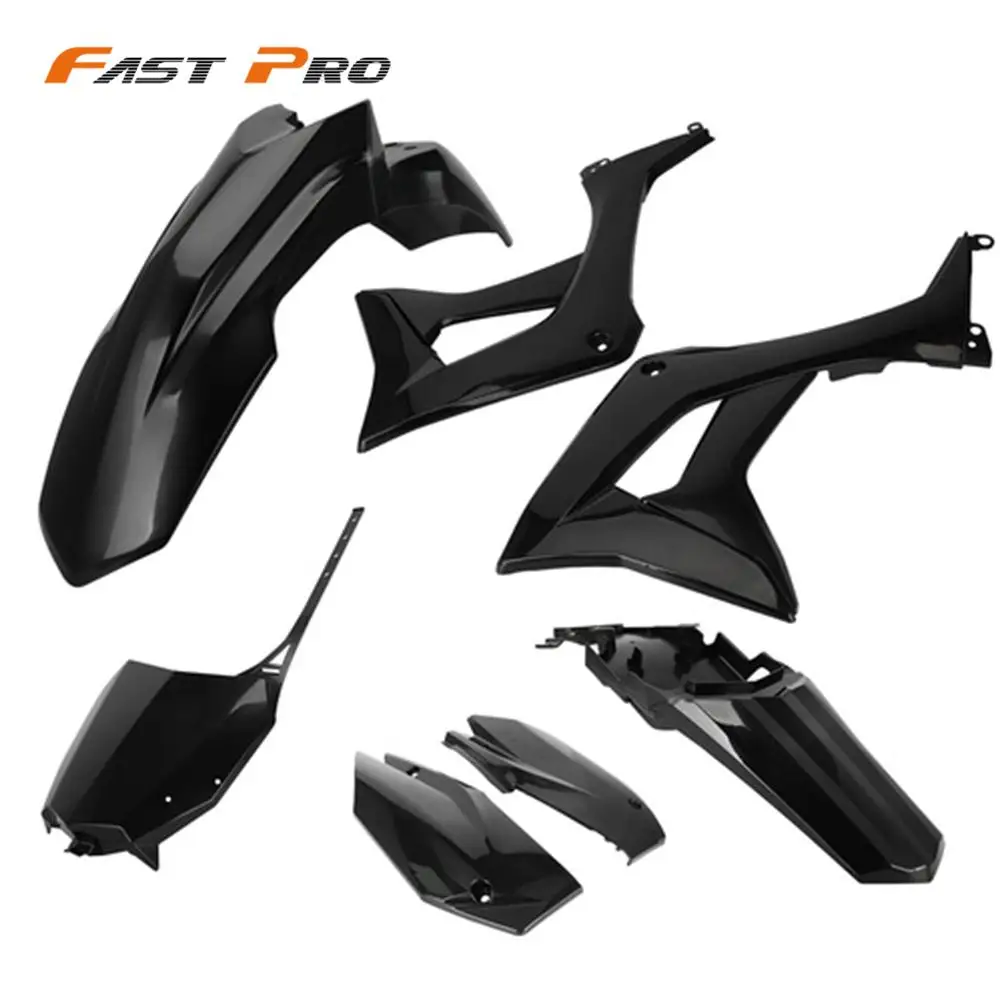 Plastic Set Front Rear Fender Mudguard Side Fairing Number Plate Motorcycle Accessories For Honda CRF110F 2019-2024 Dirt Bike