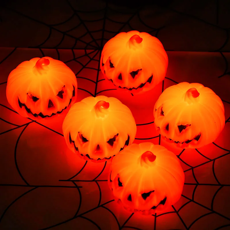 1/3pcs Halloween Glowing Pumpkin Decor LED Pumpkin Ghost Tree Stump Light Halloween Bar Party Atmosphere Props Halloween Decor