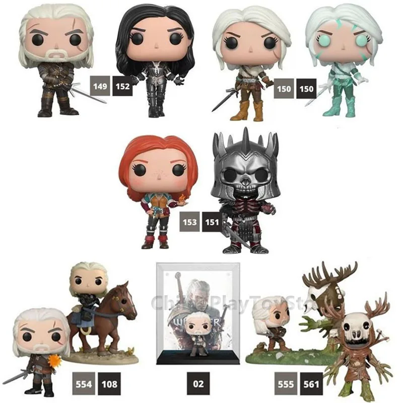 Funko Pop Games Geralt #149 Ciri #150 Yennefer #152 Triss #153 EREDIN Witchers Vinyl Action Figures Toys Dolls Collection Gifts